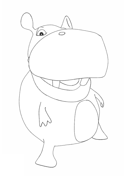 coloriage l hippo de bebe lilly